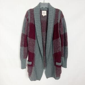 Between You & Me Wool Blend Chunky Grandpa Cardigan Size Small